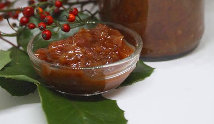 Rotwein Orangen Chutney