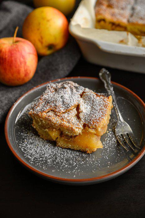 Gedeckter Zimt-Apfelkuchen nach dem issgesund-Rezept