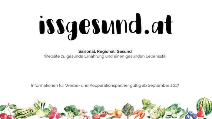 Issgesund Mediaangebot mit native Advertising Beispielen (PDF Größe 460 KB)